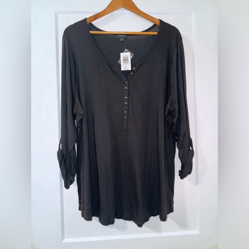 Torrid Black Girlfriend Pullover Top